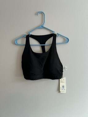 CALIA Racerback Bikini Top, Medium Support, Black - Women's M - New with Tags